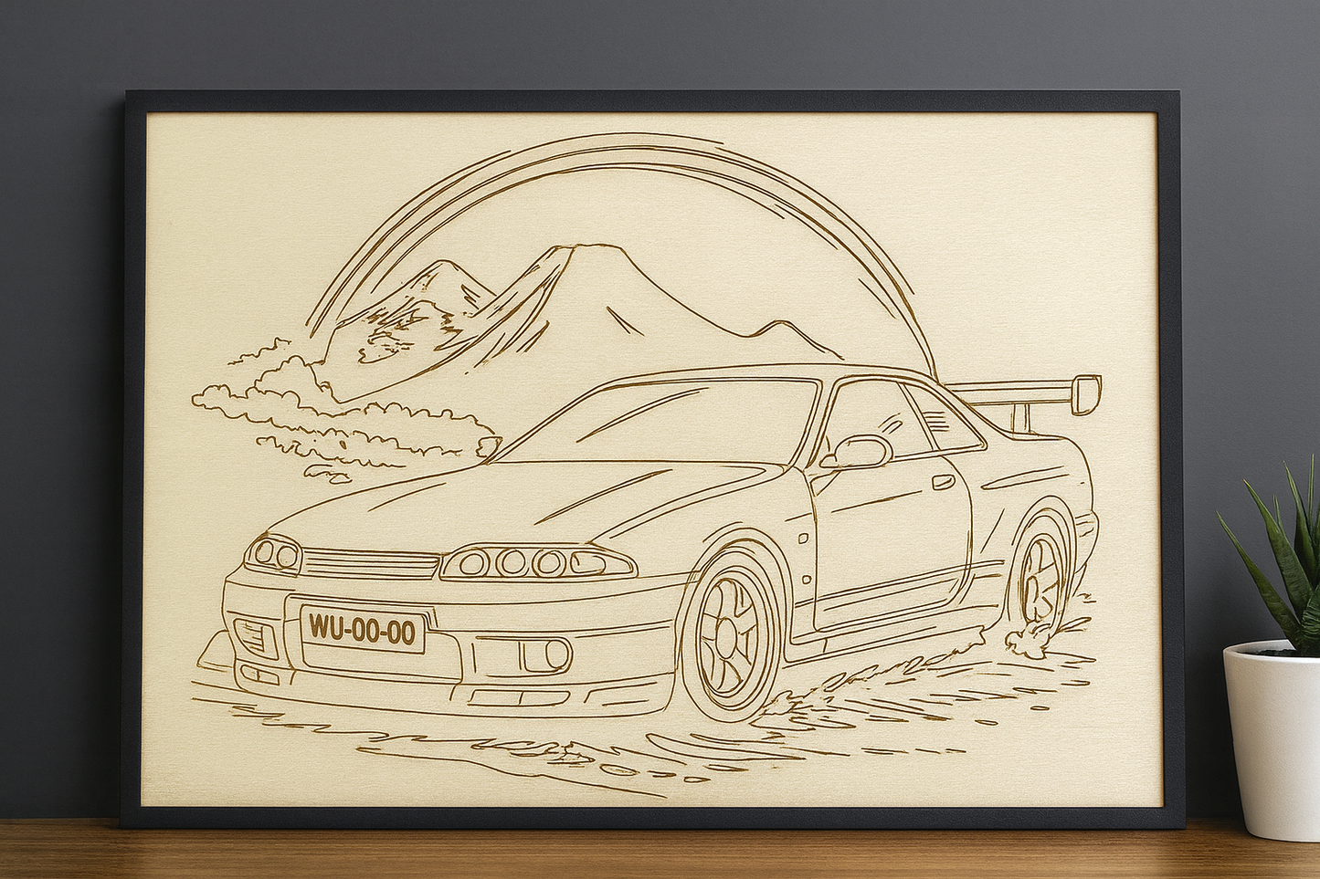 Nissan Skyline R33 – JDM Drift Edition | Versand & Lasergravur Kostenlos