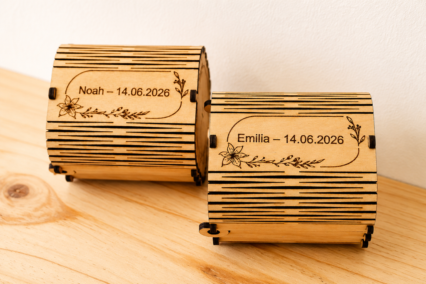 Personalisierte Taufbox aus Holz | Handgefertigt in Bayern