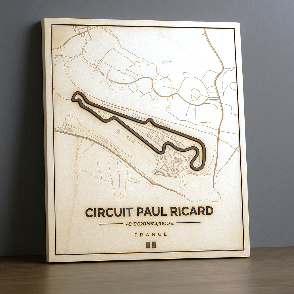 Circuit Paul Ricard – Luxury 3D Track Map • Handcrafted in Germany