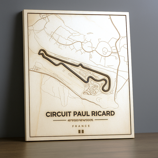 Circuit Paul Ricard – Luxury 3D Track Map • Handcrafted in Germany