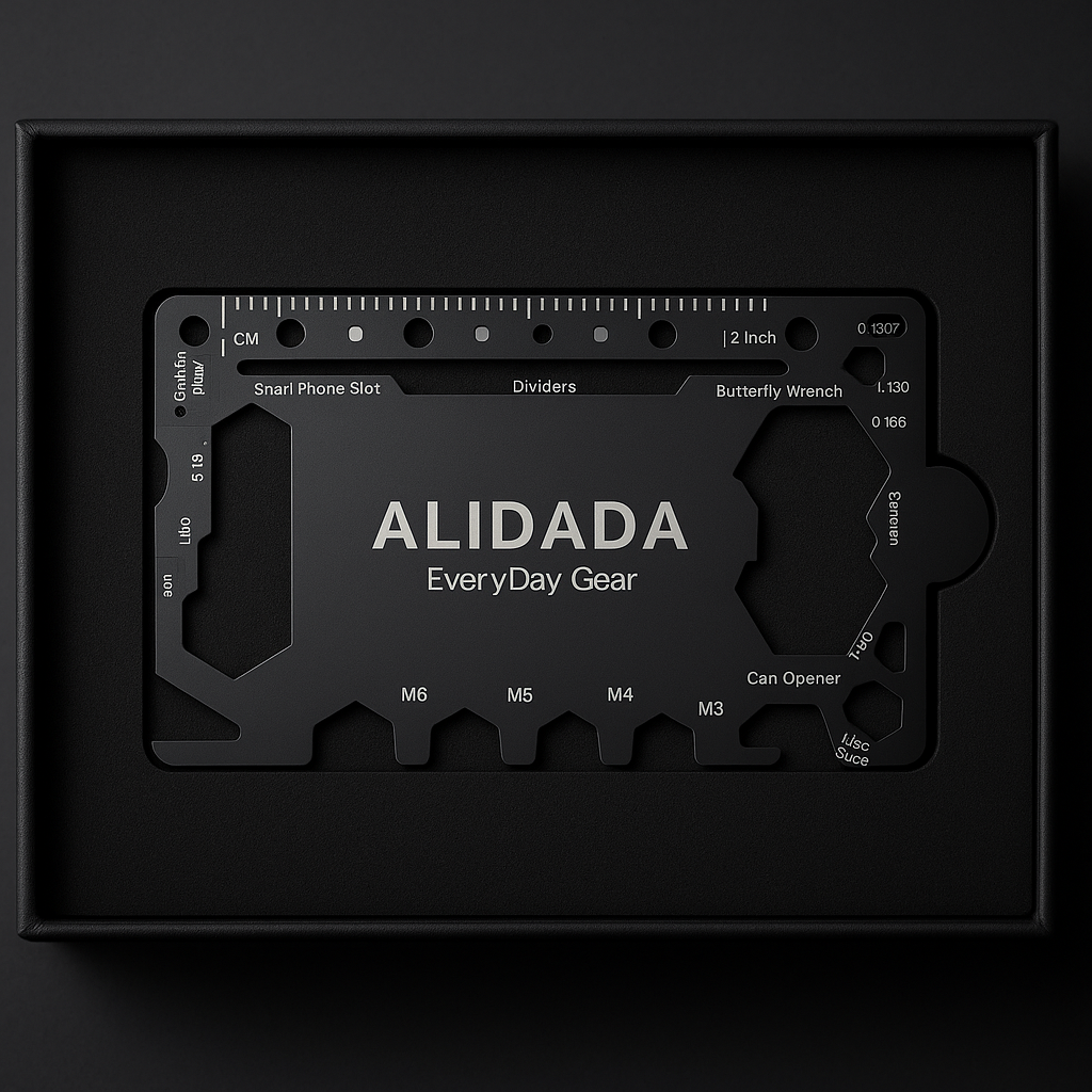 ALIDADA Multi-Tool Card V1 – 46 Funktionen | Kostenloser Versand