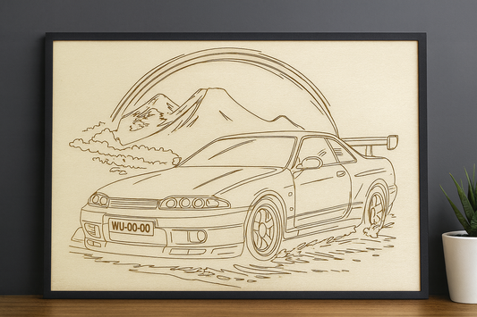 Nissan Skyline R33 – JDM Drift Edition | Versand & Lasergravur Kostenlos