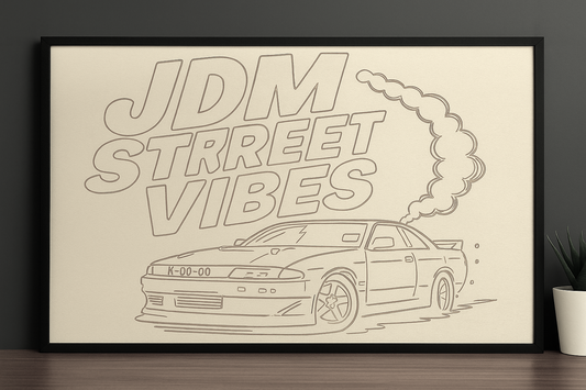 DM Street Vibes – Nissan Silvia S13 | Versand & Lasergravur Kostenlos