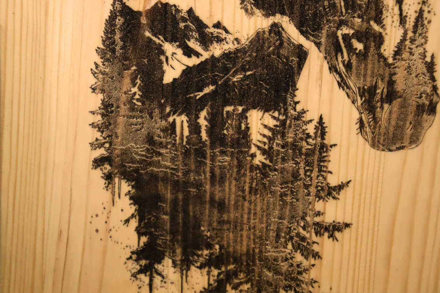 Holzbild Pferd – personalisierbar