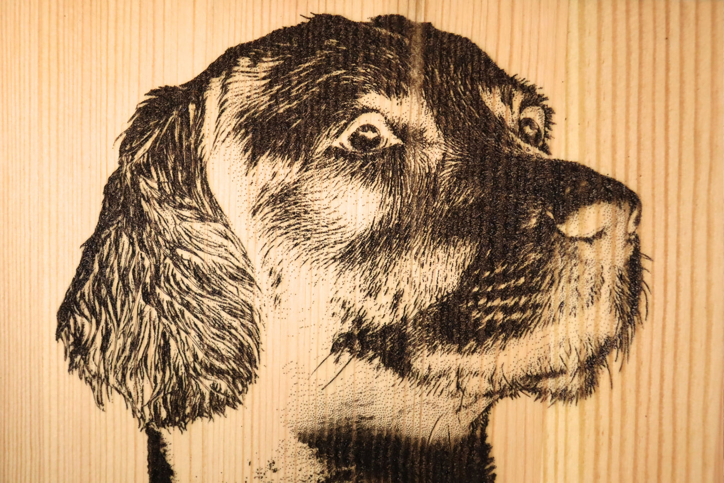 Holzbild Hund – personalisierbar